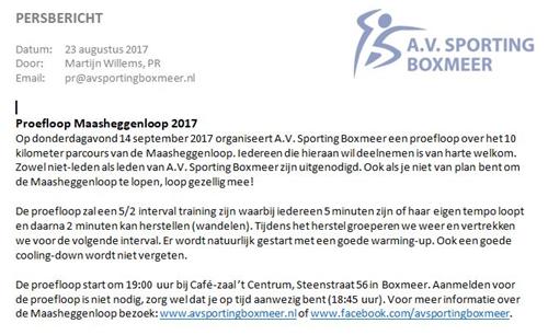 proefloop maasheggenloop 2017