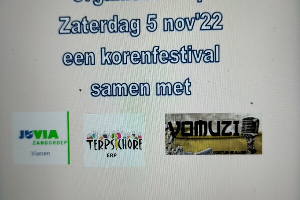 VoMuZi, 5 november podium Korenfestival